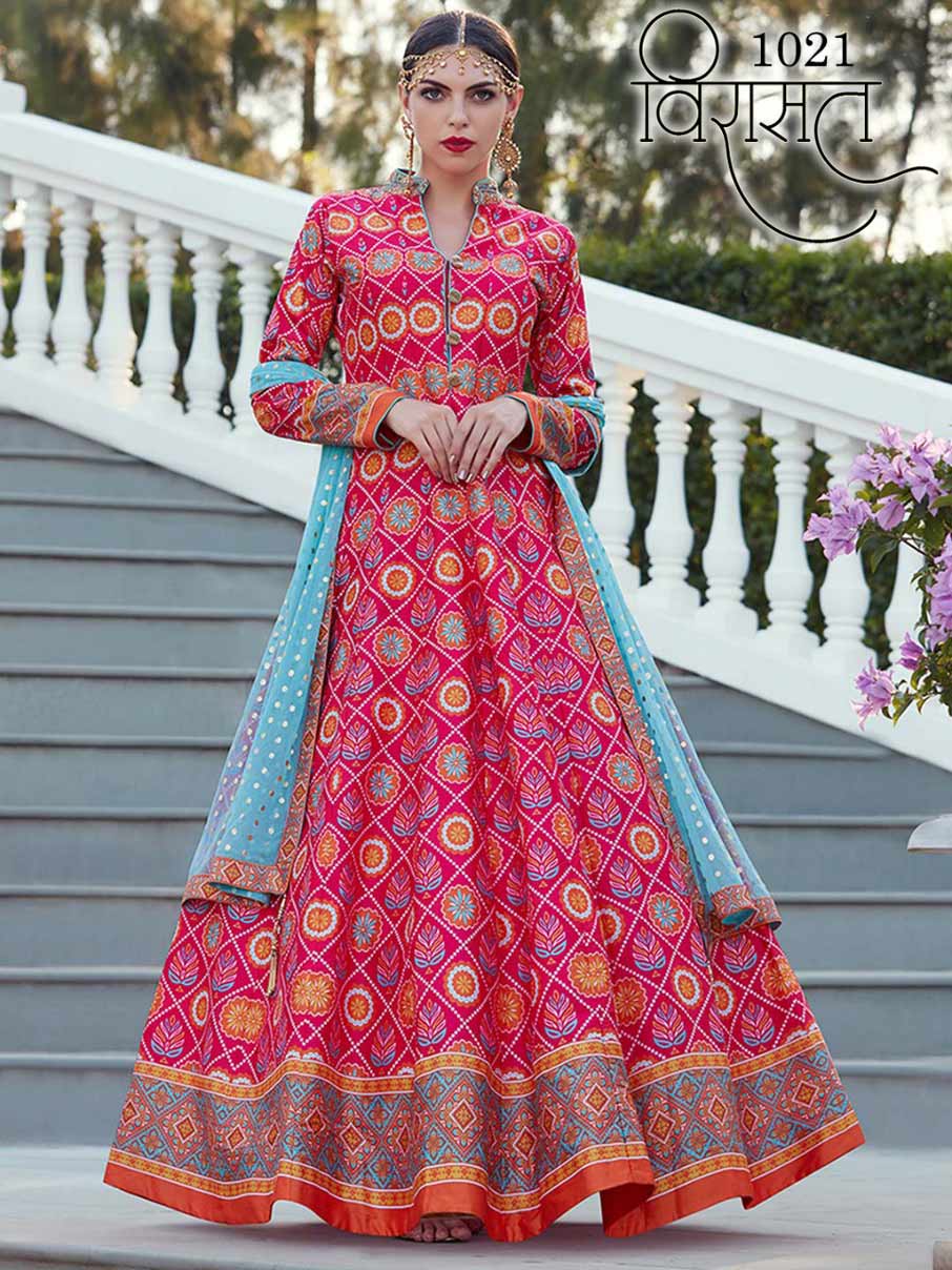 Virasat Vol-5 Readymade Anarkali Printed Salwar Kameez Virasat Vol-5 Readymade Anarkali Printed Salwar Kameez